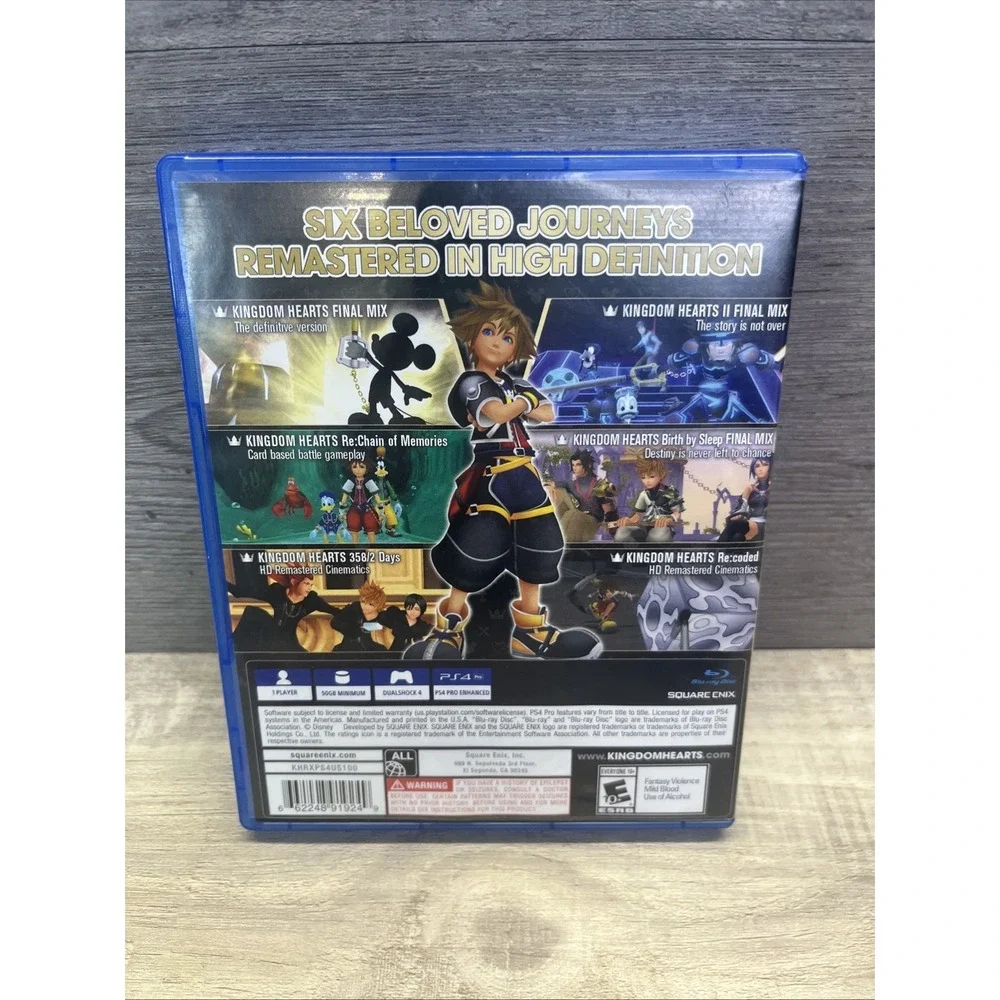 Kingdom Hearts HD 1.5 + 2.5 ReMIX - Sony PlayStation 4 PS4 Game
